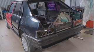 restoration Alfa Romeo 33 part 2 (dismantling interior and car body sanding)