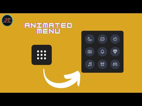 Animated Menu Bar In HTML And CSS |  Html CSS Icon Hover Effects | CSS 9 Dots Menu