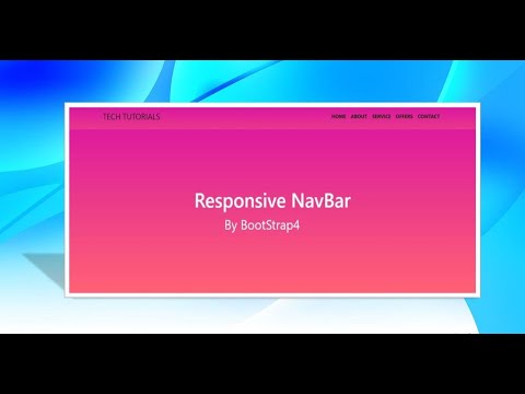 Simple Responsive Navbar By Bootstrap4 || HTML and CSS || Smartcode India