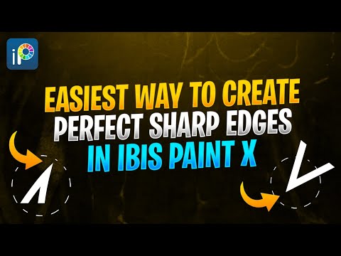Easiest Way To Create Perfect Sharp Edges | How To Create Sharp Edges In Ibis Paint X | @ibisPaint