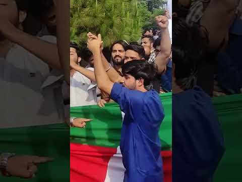 Tera baap bhi day Ga Azadi , PTI protest on labour day at stadium road #viral #labourday #shorts