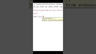 Ask Name and Print it in Reverse | Python Community |