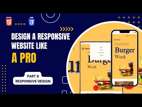 Simple Responsive Website | HTML CSS | Responsive Design
