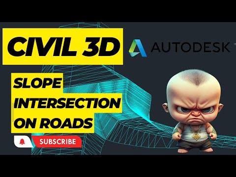 CIVIL 3D SLOPE INTERSECTION ON ROADS (CIVIL 3D DAYLİGHT INTERSECTION ON ROADS)