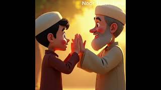“Noor Helps an Old Man – Islamic Cartoon for Kids | Kindness & Respect for Elders 🌙🧓”