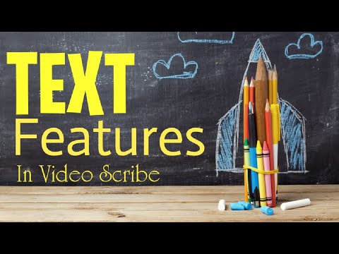 How to add Text in Video Scribe  || Changing color/Move in effect/Backward Text