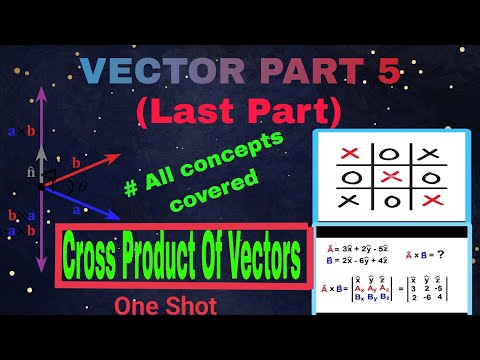 Vector (Pt-5)(Last part) Cross Product Of Vectors #cbse #icse #physics #vector #jee