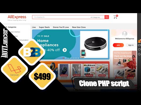 AliExpress Clone Laravel script PHP B2B B2C C2C app ios app