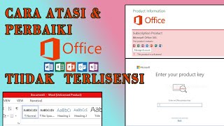 CARA PERBAIKI MICROSOFT OFFICE UNLICENSED/ UNREGISTER dengan OFFICE CRACK