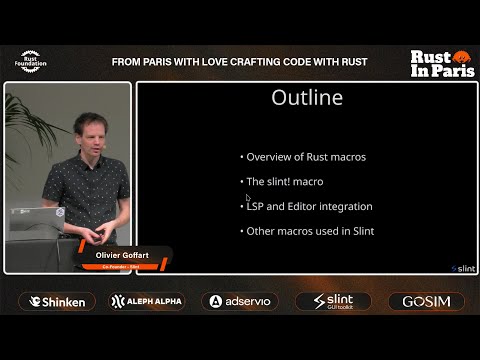 Crafting Rust Macros: Lessons from Slint — Olivier Goffart at Rust in Paris 2025 🦀 Conf