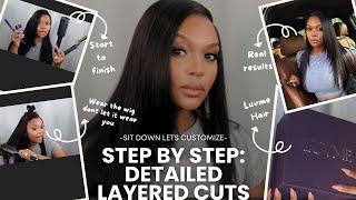 Luvme All-Day Comfort™ Wig Layered Light Yaki Straight Glueless 7x6 Closure HD Lace Human Hair