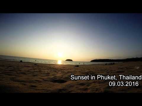 Sunset in Phuket, Thailand - 09.03.2016 - Time lapse