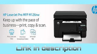 HP Laserjet Pro M126nw Multi-Function Direct Wireless Network Laser Printer | Link in description