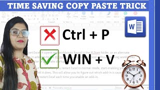 Don't use Ctrl + V !  Copy Paste Hack !