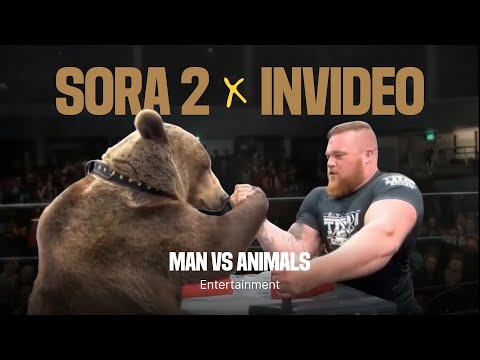 Invideo x Sora 2 | Man vs. Animals