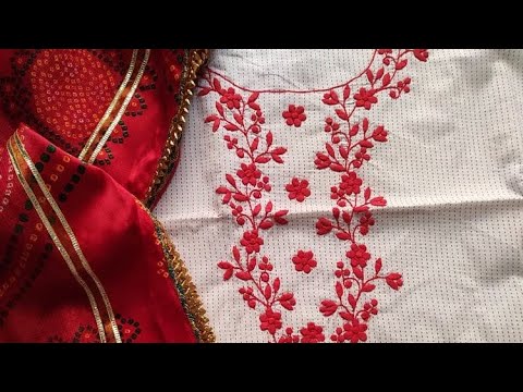 hand embroidery neck designs#shorts