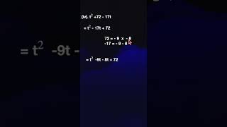 Tamil Nadu 9th Std Math Solutions: Exercise 3.6 Q1(iv) Algebra - Factorisation