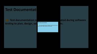Test Documentation