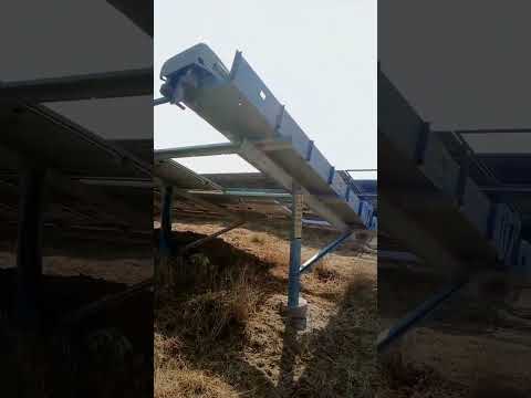 solar power plant cleaning robot 🤖🤖#shorts