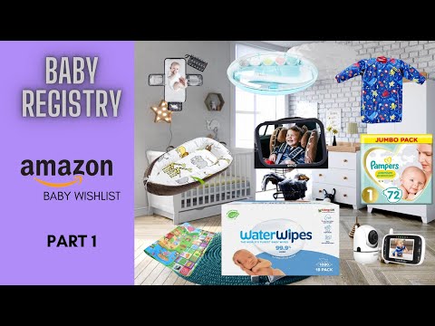 BABY REGISTRY HAUL | AMAZON BABY WISHLIST HAUL | PART 1 | FIRST TIME MOM IamSarine
