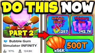 DO THIS NOW Before NEW UPDATE in Bubble Gum Simulator Infinity