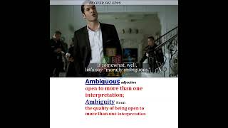 Ambiguous -  Meaning, Pronunciation, Usage | Learn English with TV Shows