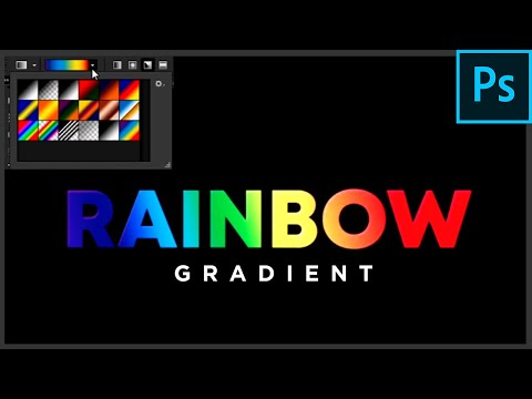 Rainbow gradient Adobe Photoshop ( Beginners Tutorial)