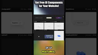 Free UI Components for Websites & Apps!