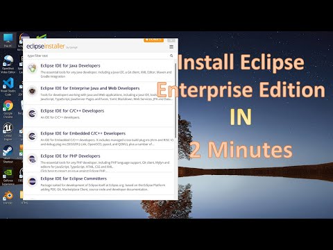 Install Eclipse IDE EE in 2 Minutes | How to install Eclipse  IDE on Windows 11