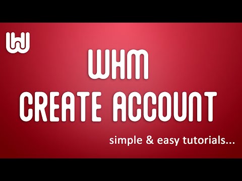 whm11 createaccount