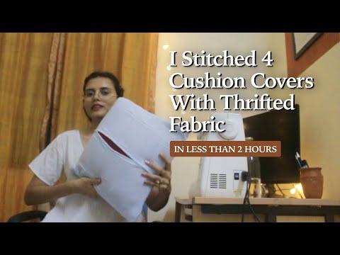 Stitching for our fauji home ❤️ - #1 CUSHION COVERS
