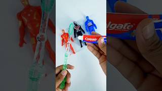 White Toothpaste 🤍  Green Toothbrush  #shorts #avengers #himeshsinghshorts