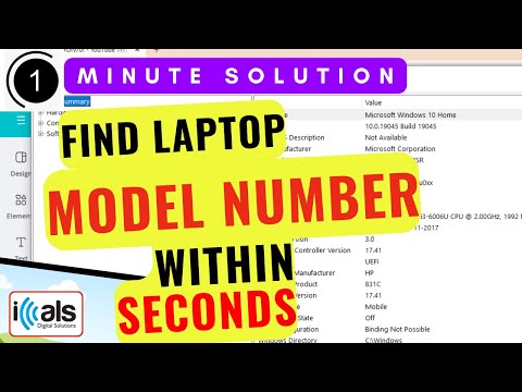 Easily Find Your Laptop Model Number in Seconds | Microsoft Windows Help | iCals Digital Solutions