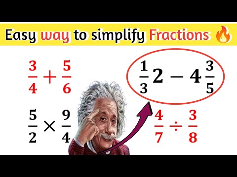 Easiest way to simplify fractions🔥| No More Confusion in Fractions!