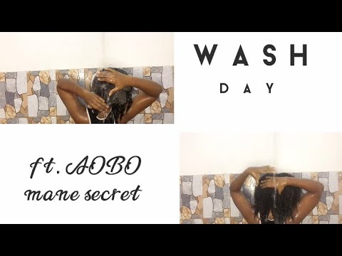 BEST NATURAL HAIR BRAND IN NIGERIA| Wash Day ft AOBO Mane Secret| Wash Day Product Review| Nemi Effy