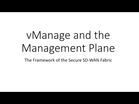 Cisco SD-WAN: The Management Plane, Part 2
