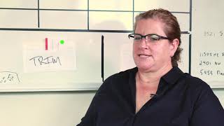 Quick turnaround on her bathroom remodel.