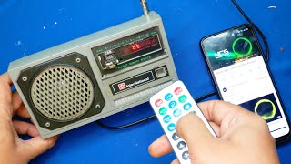 Remote Control Bluetooth Radio, Old Radio Convert to Digital Sounds System