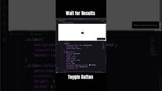 Toggle button #codingshorts #coding #frontendcourse #webdevelopment #programming