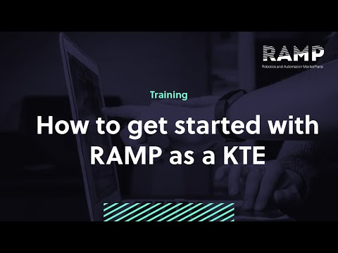 How to get started with RAMP as a KTE