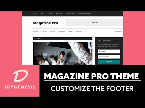 Magazine Pro Theme StudioPress 2020 - How To Customize Your Footer Tutorial