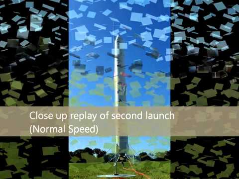 SpaceX Falcon 9 Model Rocket Launch