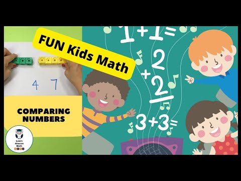 Comparing numbers - 4 and 7 (Kids Math)