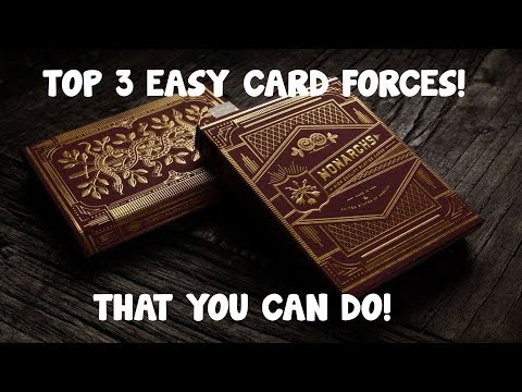 Top 3 Easy Card Forces That You Can Do TODAY!