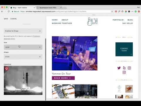 Add a Custom Pin It Button in Squarespace