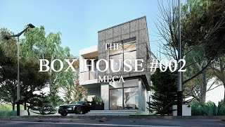 The BOX HOUSE #002 - A minimal design residence | Sketchup + Enscape Visualization