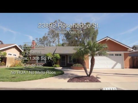 23892 Rosehedge St., Mission Viejo CA 92691--Property Video