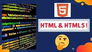 HTML vs HTML5  | Difference between HTML and HTML5 | HTML Tutorial 2020
