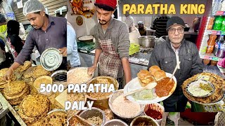 Delhi Ka Late Night Famous Paratha King😍||Moolchand Paratha||Street Food India