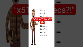 🔥 Multiply by 51 in Seconds | Math Trick You’ll Never Forget! 🚀 #shorts